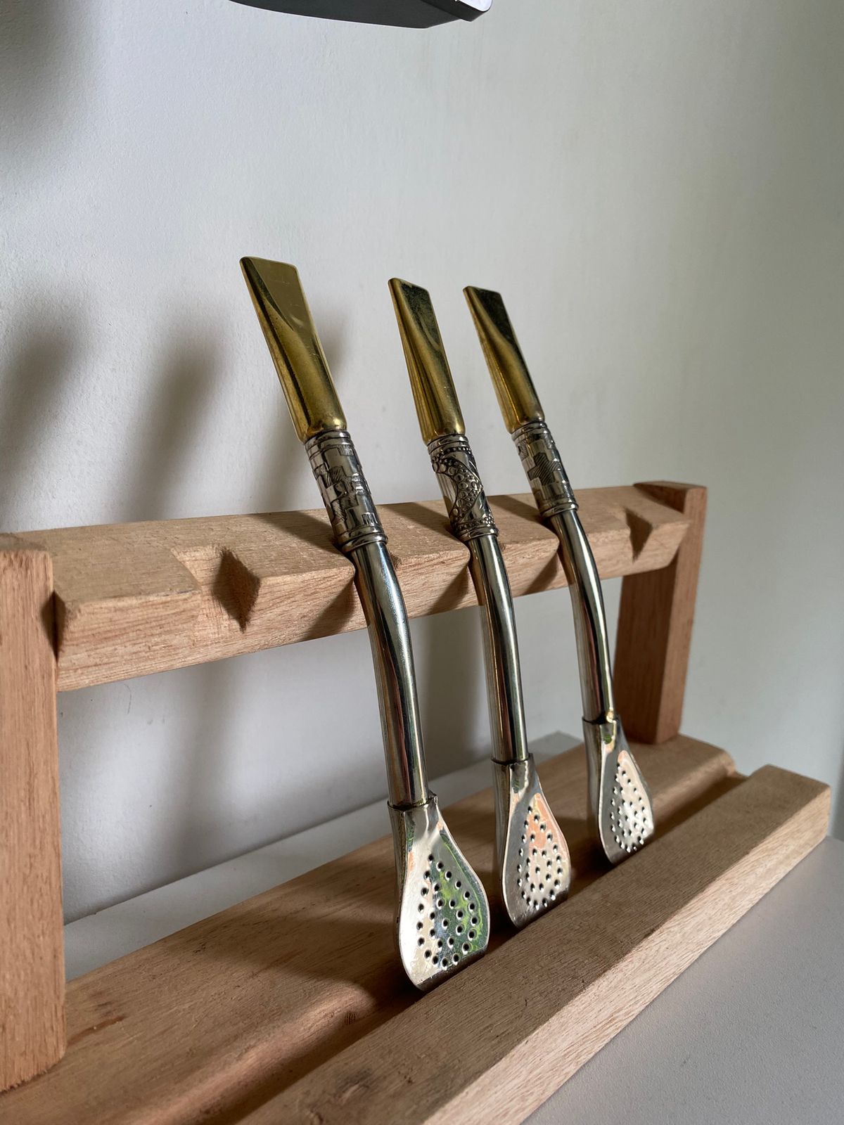 Bombillon de alpaca  pico de bronce